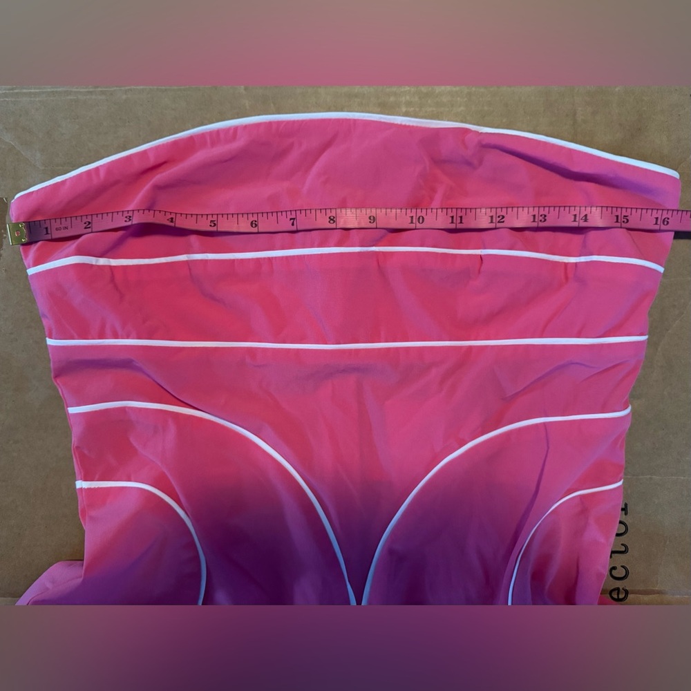 Baby Pink Contrast Piping Mini Dress - Picture 12 of 15